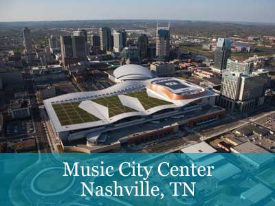 Music City Center, Nashville, TN Vista aérea de Nashville Music City Center